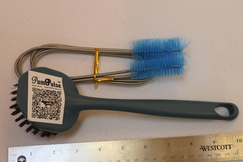 Brush Set for Scrub Cleaning of hose claw inflation off Milk Protein Deposit