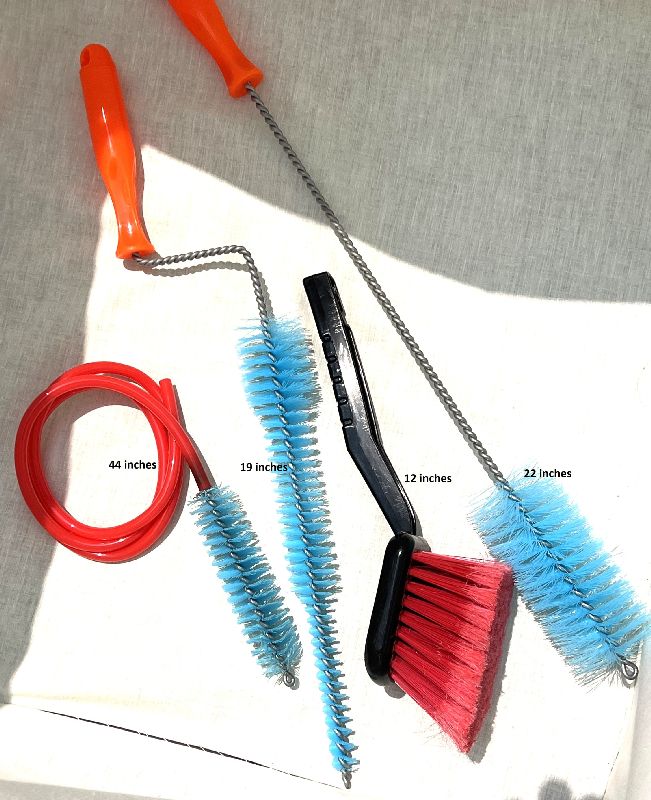 Brush Set kit for Milker Machine Cleaning, Set of 4