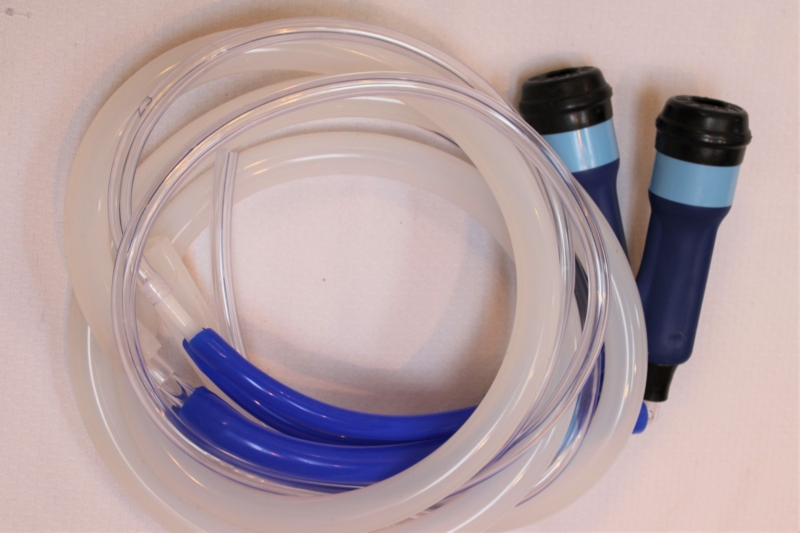 Blue Triangular Goat Claw Cluster poly Cups/shells and inflation liners, and milk/pulsation Line Hoses
