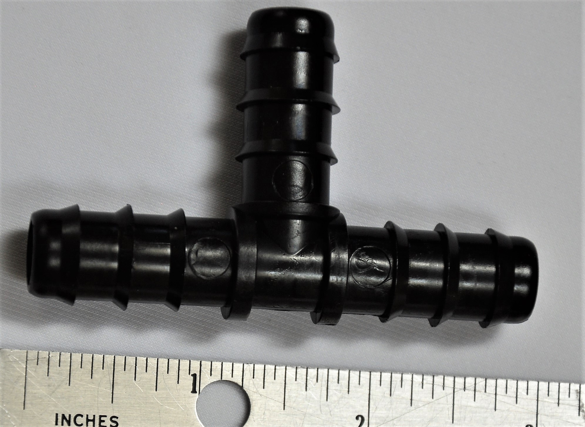 Plastic Tee adapter: multi-barb,1/2 X 1/2X 1/2 for 1/2 13 mm ID tubing Connection