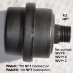 Bigger Muffler, Silencer for Oilless Vacuum Pumps: high flow rate, Exhaust Port size:1/2 NPT; Reduce Noise